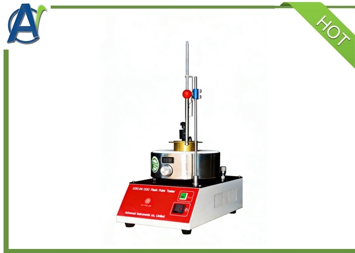 Manual Cleveland Open Cup Flash Point Tester with 0~800W Adjustable Heating Power for ASTM D92 and ISO 2592 Compliance