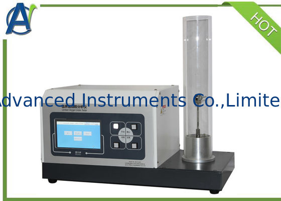 ASTM D2863 Plastik Yapı Malzemeleri LOI Sınırlayıcı Oksijen Test Cihazı