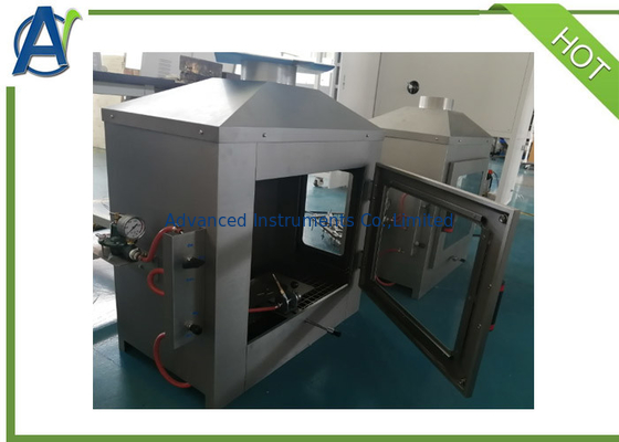 Tek Alev Kaynağı Testi Yanıcılık Test Cihazı EN ISO 11925-2 ve DIN 53438